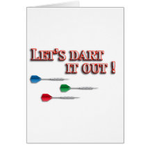 Darts Grußkarte