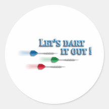 Darts Runde Aufkleber