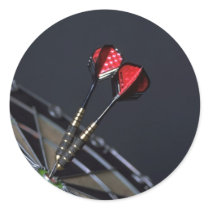 Darts Round Sticker