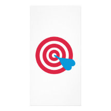 Darts target photo card