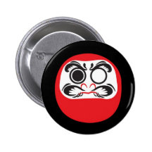 Daruma Pinback Button