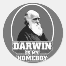 Darwin est mon Homeboy Adhésifs Ronds