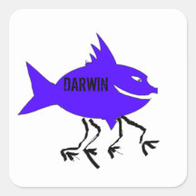 Darwin fish stickers