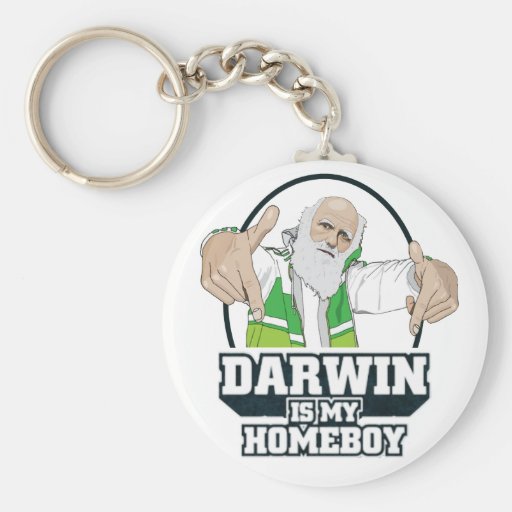 Darwin Is My Homeboy (Full Colour) Key Chains