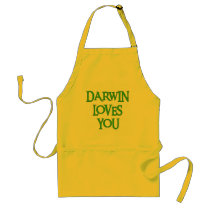 Darwin Loves You Aprons