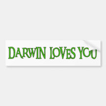 Darwin Loves You Bumper Stickers