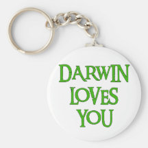 Darwin Loves You Key Chain