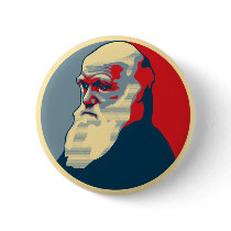 Darwin, no text pinback button
