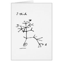 Darwin Tree Greeting Cards