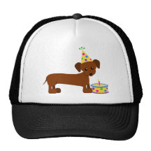 DaschundBDay Trucker Hats