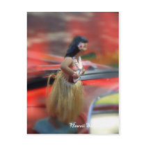 Dash board Hula Post Card