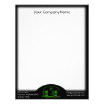 Dashboard Glow with Black Frame Letterhead Template