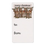 Dasher, Dancer, Comet ... Personalized Shipping Labels