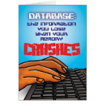 Database Crash Card
