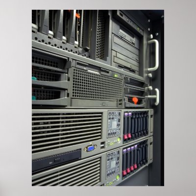 datacenter computer servers rack by skaljac