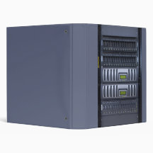 datacenter computer servers rack vinyl binders