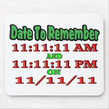 Date To Remember 11-11-11 Mouse Pad