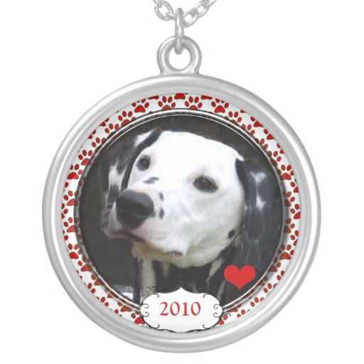 Dated Heart Your Dog Photo Necklace