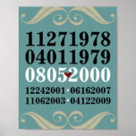 Dated Wall Art - Families w/4 Children Print