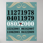 Dated Wall Art - Families w/4 Children Print