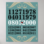 Dated Wall Art - Families w/6 Children Print