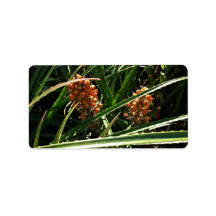 Dates in shrubs personalized address label