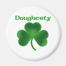 Daugherty Shamrock Refrigerator Magnets