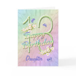 Daughter 13th Birthday Butterfly Garden Card