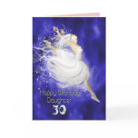 Daughter age 30, leaping ballerina birthday card