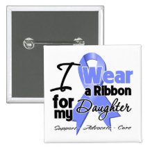 Daughter - Esophageal Cancer Ribbon Buttons