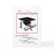 Daughter Graduation Pink Black