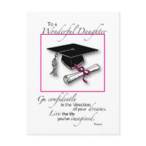 Daughter Graduation Pink Black