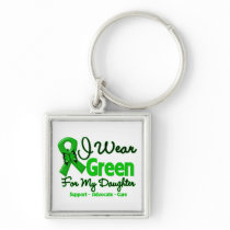 Daughter - Green  Awareness Ribbon Keychains