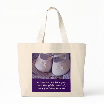 Daughter Hold Your Hand bag Heart Forever Baby by BabyGiftShop