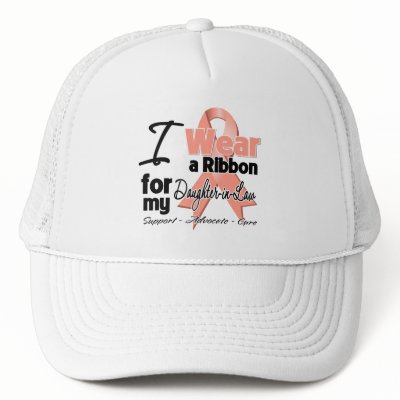 Daughter-in-Law - Uterine Cancer Ribbon Hat by shopforawareness
