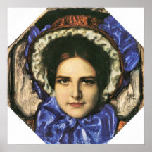 Daughter Mary by Franz von Stuck Poster