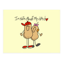 Daughter - Nuts About My Dad T-shirts and Gifts Post Cards