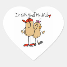 Daughter - Nuts About My Dad T-shirts and Gifts Stickers