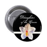 Daughter Of The Groom Wedding ID Badge Buttons