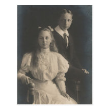 DAUGHTER & SON Kaiser Wilhelm II of Germany #033D Postcard