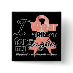 Daughter - Uterine Cancer Ribbon Button