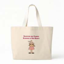 Daughters are Flowers Blooming in Our Hearts Tote Bag