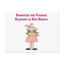 Daughters are Flowers Blooming in Our Hearts Post Card