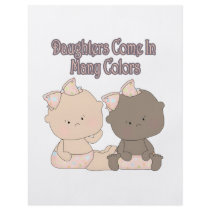 daughters come in many colours adoption design custom flyer