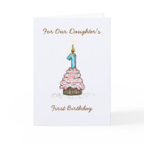 Daughter's First Birthday Card