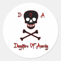 Daughters Of Anarchy Round Sticker