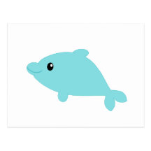 Dauphin de Kawaii Cartes Postales