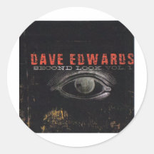 Dave Edwards - "Second Look" - Tour 2007 Round Sticker