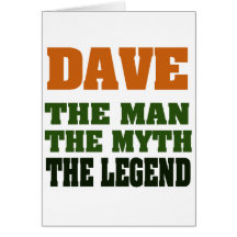Dave - l'homme, le mythe, la légende ! carte de vœux