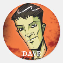 DAVE ROUND STICKER